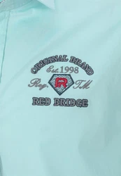 RedBridge Langarmhemd Optimal Freizeit und Büro Hellblau/Türkis/Grün/Blau