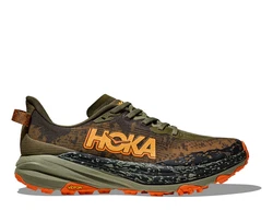 Hoka One One SPEEDGOAT 6 Trailrunningschuh Trail-Running Dunkelgrün/Braun/Orange
