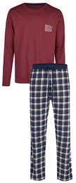 Phil & Co. Schlafanzug Herren Pyjama lang (2 tlg) Baumwolle