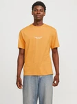 Jack & Jones T-Shirt JORVESTERBRO Orange/Gelb Jack & Jones T-Shirt JORVESTERBRO Orange/Gelb