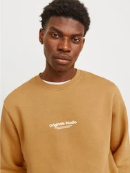 Jack & Jones Sweatshirt Relaxed Fit JORVESTERBRO 6020 senf / wei