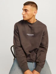 Jack & Jones Sweatshirt Relaxed Fit JORVESTERBRO 6020 Grau/Braun/Dunkelgrün/Khaki/Dunkelbraun