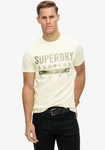 Superdry Rundhalsshirt SURPLUS GRAPHIC TSHIRT Gelb