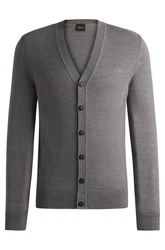 BOSS ORANGE Strickjacke Avac_CD Grau/Dunkelgrau/Hellgrau/Braun