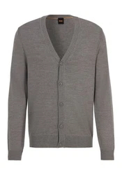 BOSS ORANGE Strickjacke Avac_CD Grau/Dunkelgrau/Hellgrau/Braun