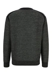 BOSS ORANGE Strickpullover Kluna Dunkelgrau/Grau/Dunkelgrün/Schwarz