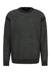 BOSS ORANGE Strickpullover Kluna Dunkelgrau/Grau/Dunkelgrün/Schwarz