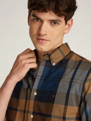 Tommy Hilfiger Langarmhemd OXFORD BLACKWATCH CHK RF SHIRT BLACKWATCH