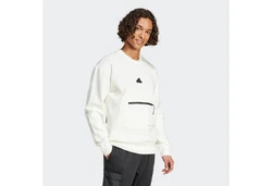 adidas Sportswear Sweatshirt CE FL CREW Weiß/Creme/Hellblau