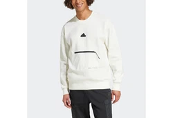 adidas Sportswear Sweatshirt CE FL CREW Weiß/Creme/Hellblau