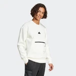 adidas Sportswear Sweatshirt CE FL CREW Weiß/Creme/Hellblau