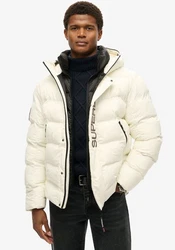 Superdry Steppjacke Hooded City Graphic Puffer Jkt wei