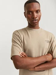 Jack & Jones Rundhalsshirt JPRBLACHAD BRANDING SS CREW NECK TEE Khaki/Braun/Beige