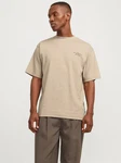 Jack & Jones Rundhalsshirt JPRBLACHAD BRANDING SS CREW NECK TEE Khaki/Braun/Beige
