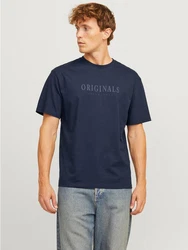 Jack & Jones T-Shirt JORFREDERIKSBERG TEE SS CREW NECK Dunkelblau