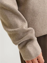 JACK & JONES Pullover JPRBLAMILANO Khaki/Braun/Grau/Beige