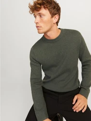 JACK & JONES Pullover JPRBLAMILANO Dunkelgrün/Grün