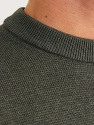 JACK & JONES Pullover JPRBLAMILANO Dunkelgrün/Grün