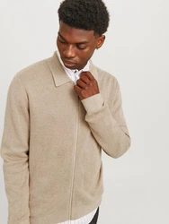 JACK & JONES Strickjacke 'JPRBLamilano' taupe