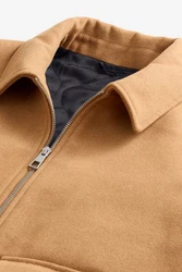Next Hemdjacke mit Reißverschluss (1-St) Braun/Beige