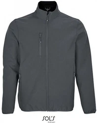 SOLS Mens Falcon Zipped Softshell Jacket Dunkelgrau/Grau/Hellgrau/Dunkelblau
