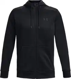 Hoodie UA ARMOUR FLEECE FZ HOODIE WHITE
