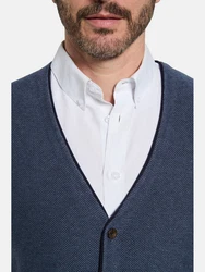Babista Strickweste MODARINI mit V-Ausschnitt blau