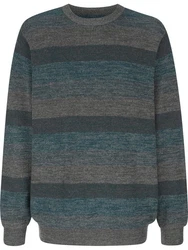 Babista Strickpullover LUNAVEST grau gestreift
