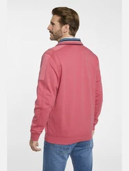 Babista Sweatshirt MODAVERA mit Troyerkragen Rosa/Dunkelrot/Rot