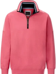 Babista Sweatshirt MODAVERA mit Troyerkragen Rosa/Dunkelrot/Rot