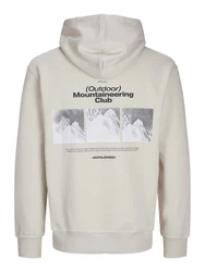 Jack & Jones Sweatshirt Hoodie JCOALPHA Beige/Braun/Khaki/Grau