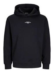 Jack & Jones Sweatshirt Hoodie JCOALPHA Schwarz/Dunkelblau