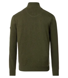 Redmond Strickpullover Troyer Dunkelgrün