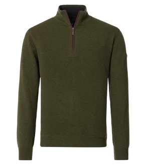 Redmond Strickpullover Troyer Dunkelgrün