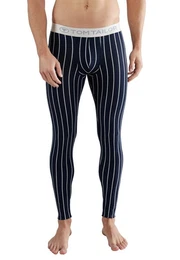 Lange Unterhose Herren lange Unterhose blau lngsgestre (1-St)