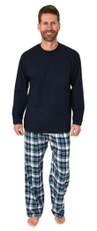 Pyjama Herren Schlafanzug lang mit Flanell-Hose - 223 10 872