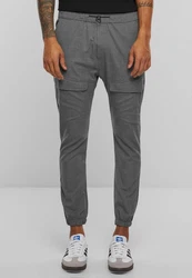 2Y Studios Stoffhose Cropped Pants Hellgrau/Dunkelgrau/Grau
