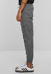 2Y Studios Stoffhose Cropped Pants Hellgrau/Dunkelgrau/Grau