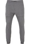 2Y Studios Stoffhose Cropped Pants Hellgrau/Dunkelgrau/Grau