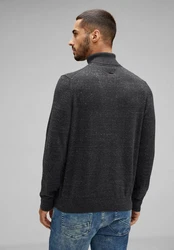 STREET ONE Rollkragenpullover Dunkelgrau/Grau