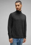 STREET ONE Rollkragenpullover Dunkelgrau/Grau