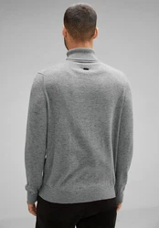 STREET ONE Rollkragenpullover Grau/Dunkelgrau/Hellgrau