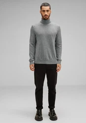STREET ONE Rollkragenpullover Grau/Dunkelgrau/Hellgrau
