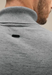 STREET ONE Rollkragenpullover Grau/Dunkelgrau/Hellgrau
