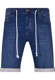 Stoffhose Herren 2Y Basic Slim Fit Denim Shorts (1-tlg)