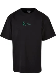 Kurzarmshirt Herren Small Signature Green Logo Tee black (1-tlg)