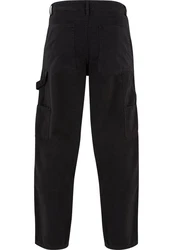 Urban Classics Twill Double Knee Pants Dunkelblau/Schwarz