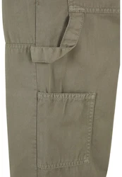 Urban Classics Twill Double Knee Pants Khaki/Dunkelgrün