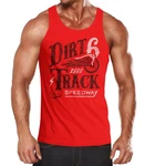 Neverless Tank-Top Dirt Track Racing Rot/Braun/Dunkelrot Neverless Tank-Top Dirt Track Racing Rot/Braun/Dunkelrot