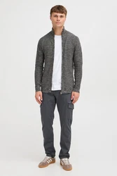 Indicode Strickjacke IDJadan Dunkelgrau/Hellgrau/Grau/Schwarz